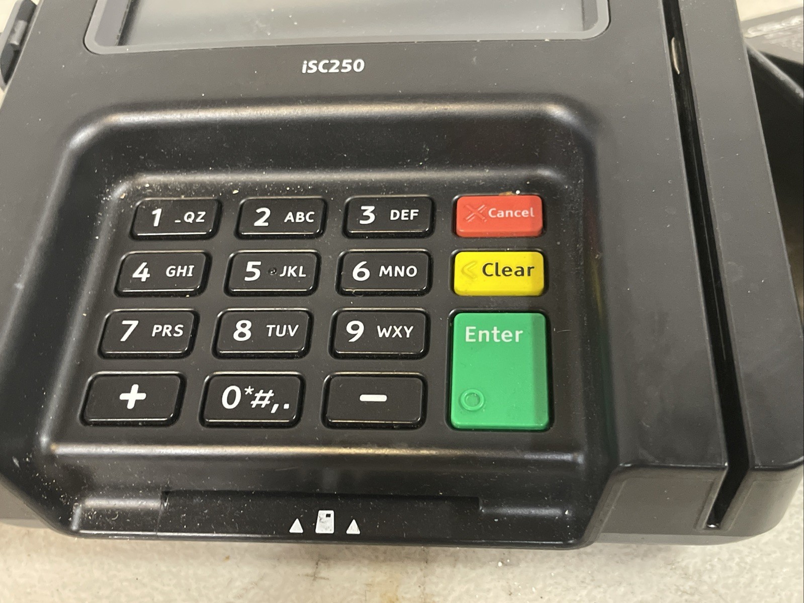 Ingenico iSC250-OPT Color Touchscreen POS Terminal with Power Supply