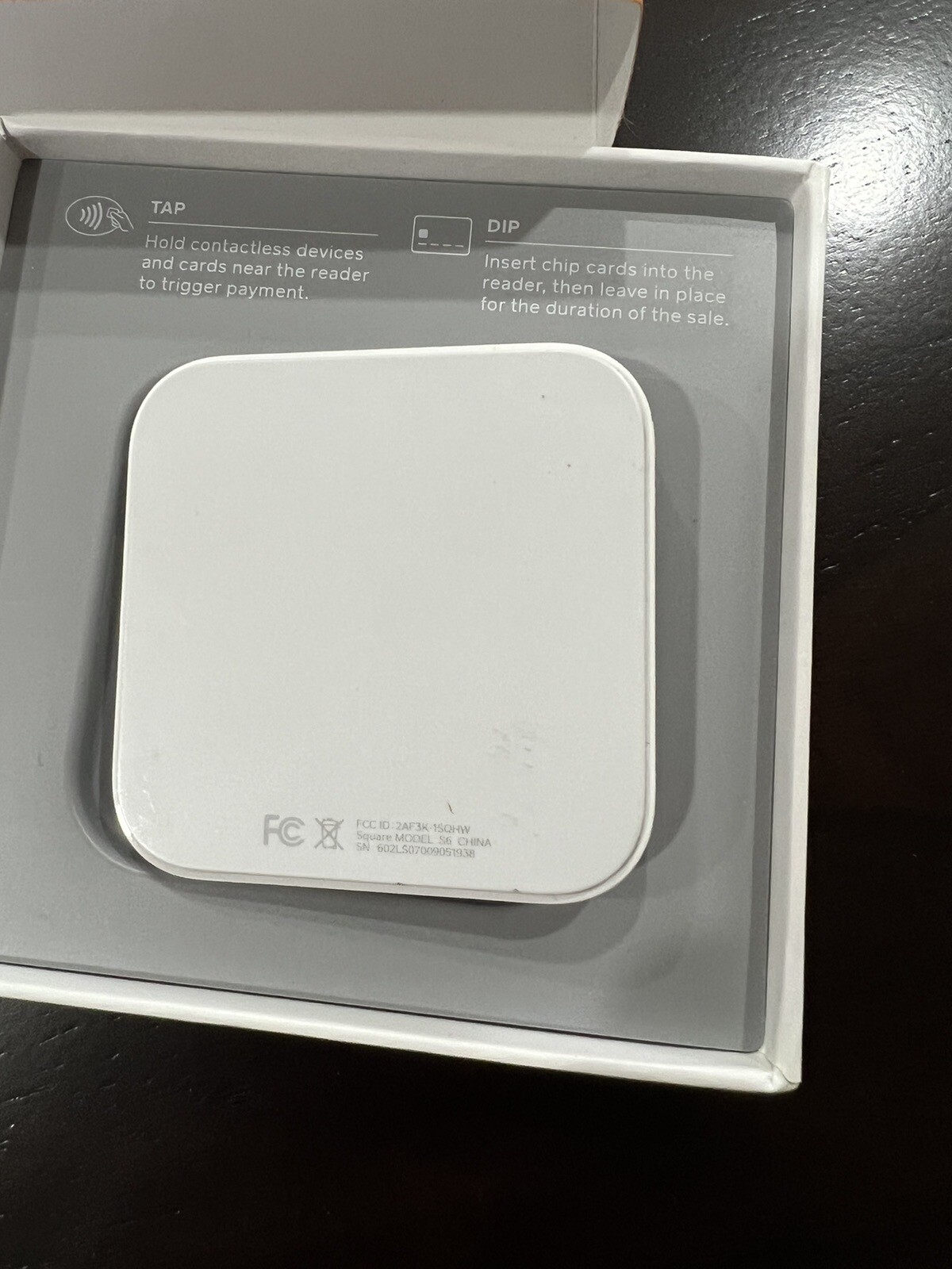 Square Reader for Contactless Chip Reader (App Store/Google Play) With Swiper