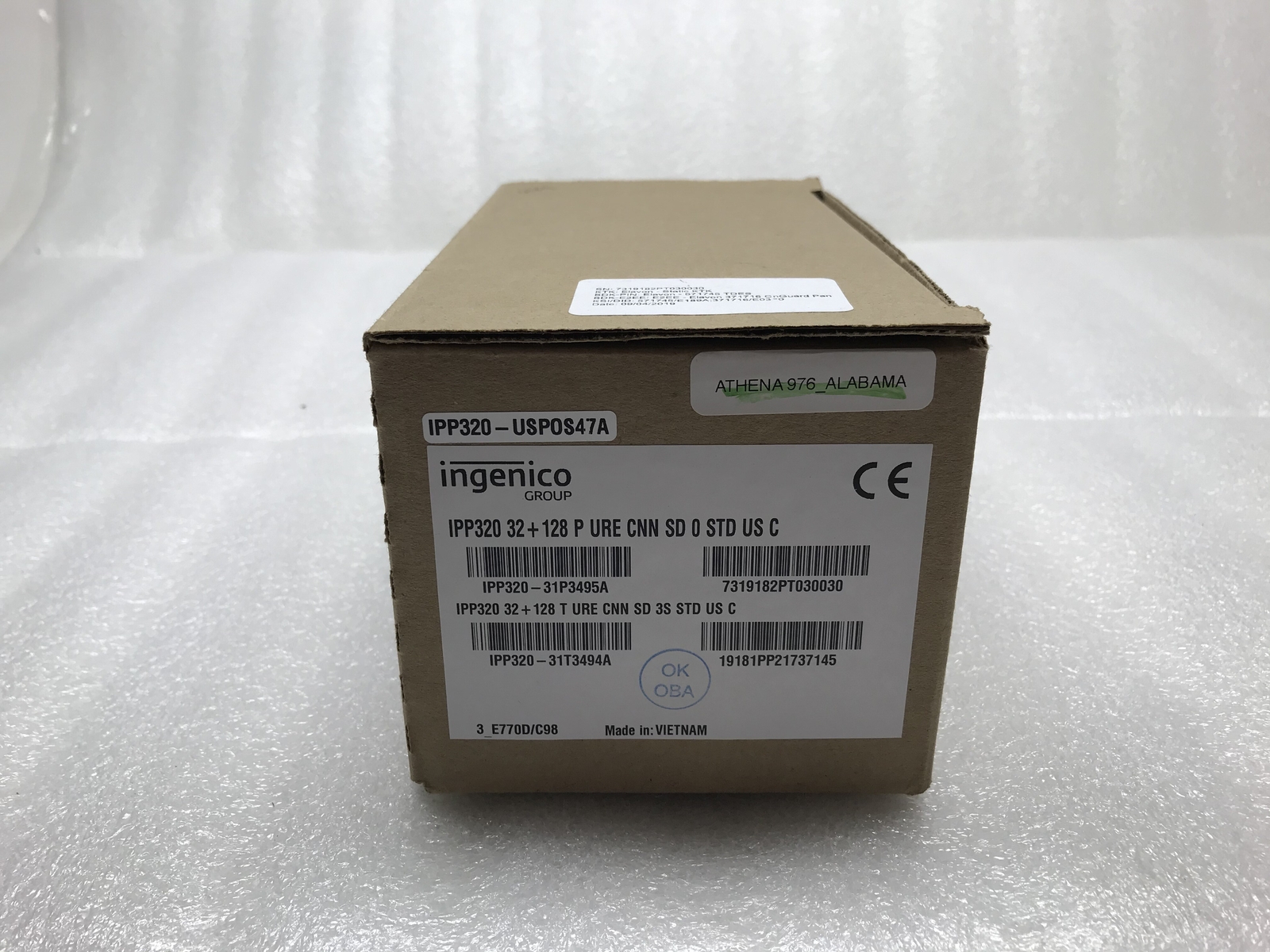 New Open Box Ingenico IPP320 Payment Credit Card Terminal No Cord