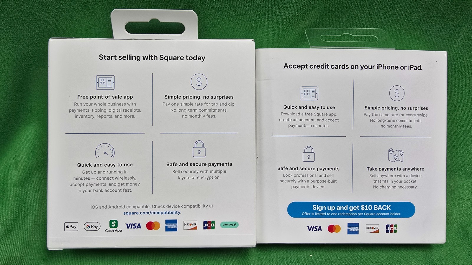 Square Reader For Contactless/Chip & Reader For Magstripe For Iphone NEW (E3)