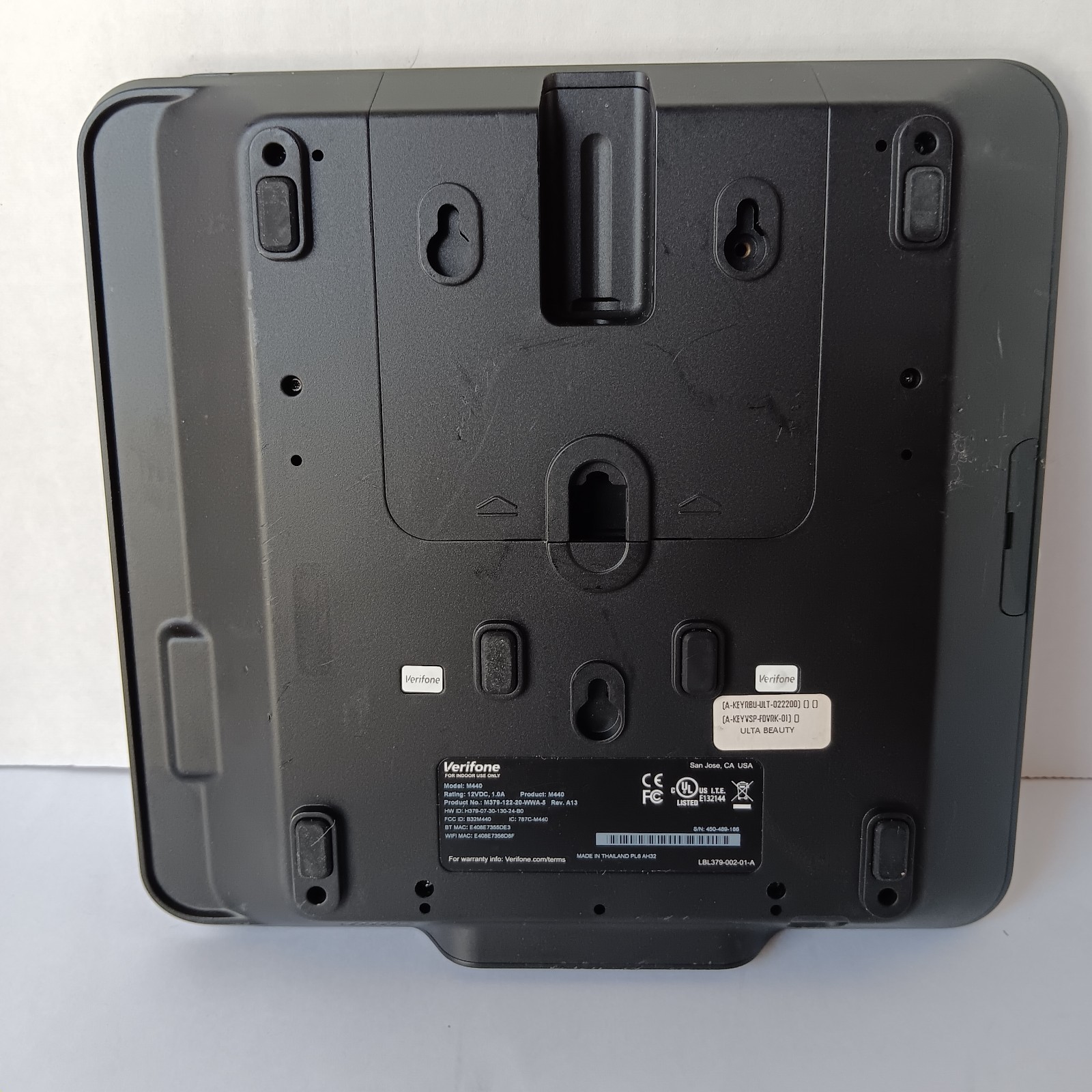 Verifone M440 POS Payment Terminal Touchscreen Pin Pad — Untested