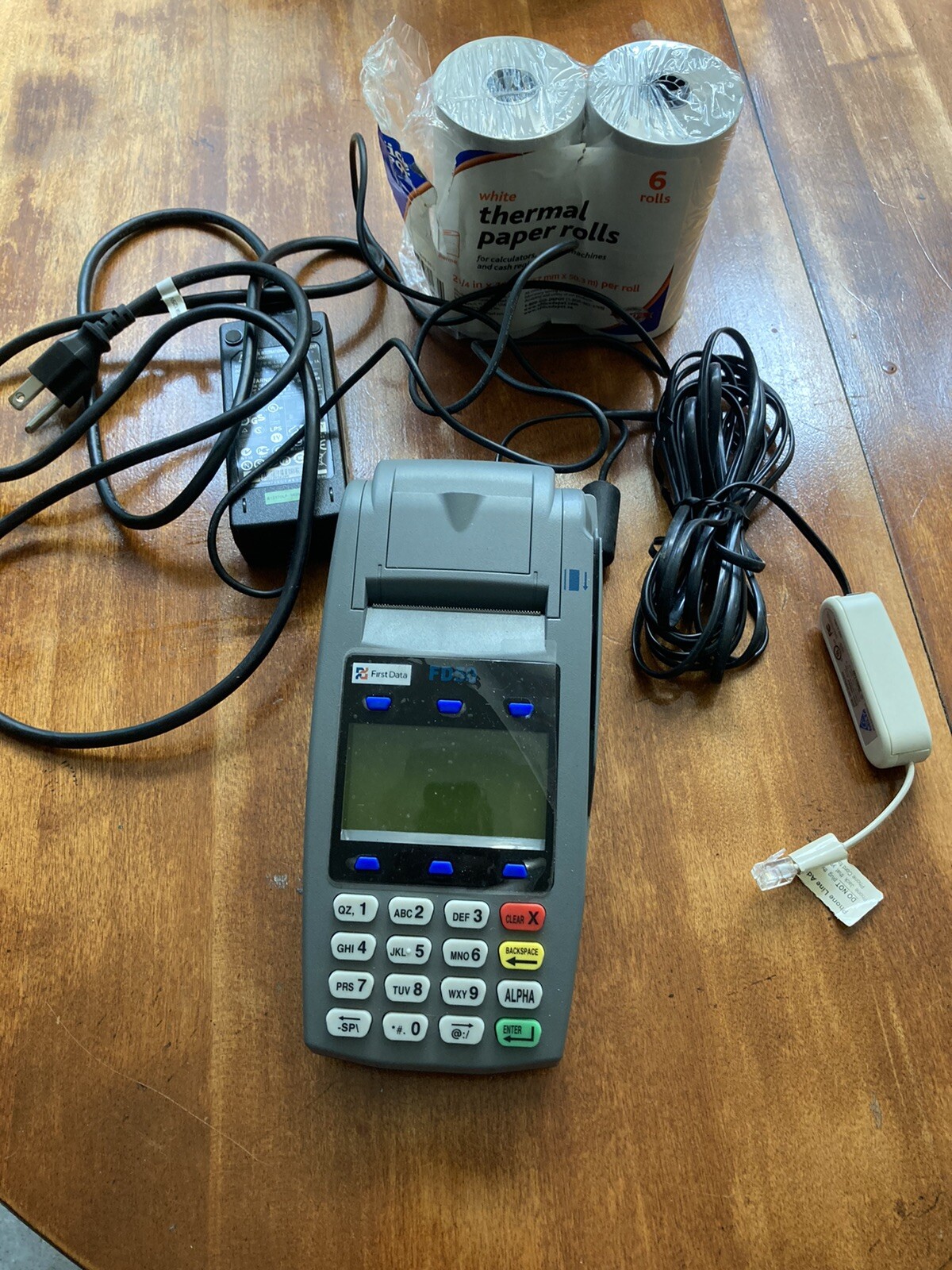 First Data FD-50 Thermal Print Credit Card Machine