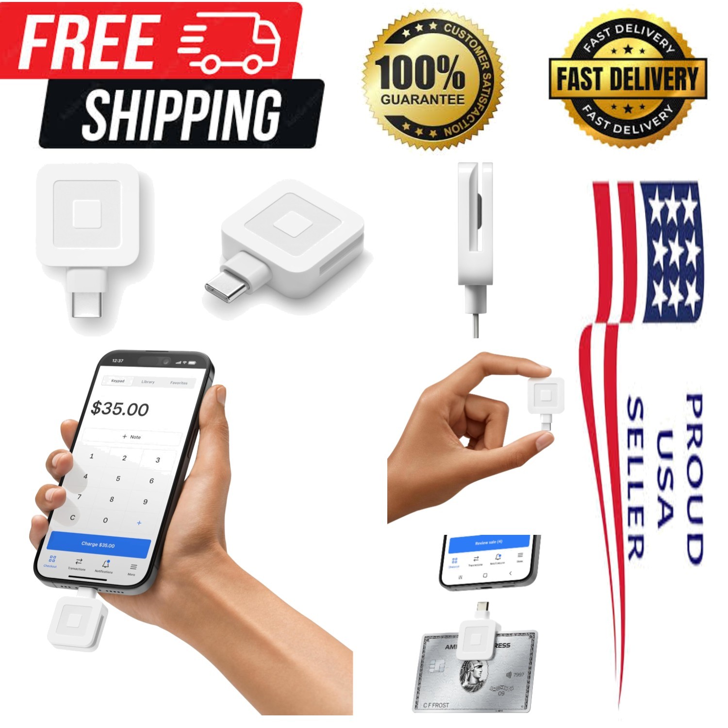 Effortless USB-C Magstripe Reader – Fast Payment Processing for Business Apps
