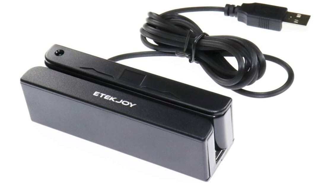 USB 3-Track Magnetic Stripe Card Reader POS Credit Card Reader Swiper MagStri…
