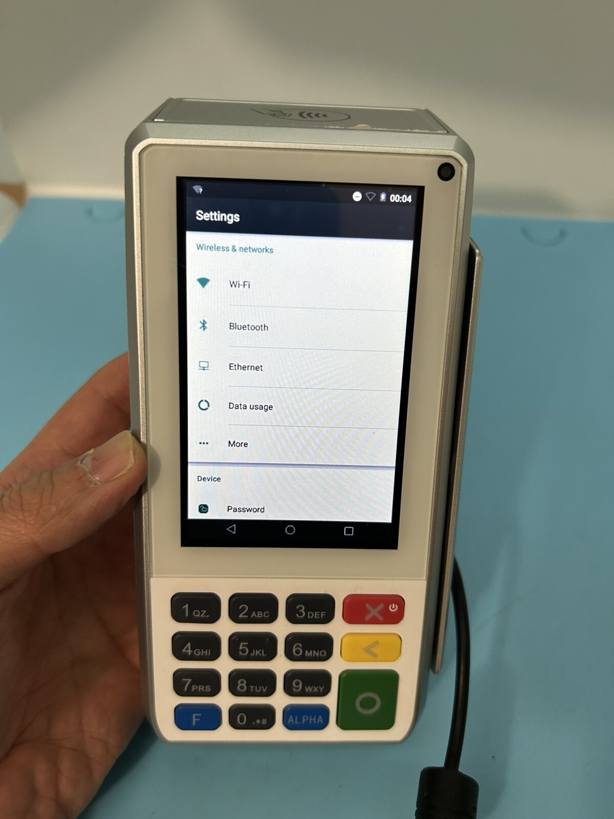 PAX A80 & POWER ADAPTER. Read