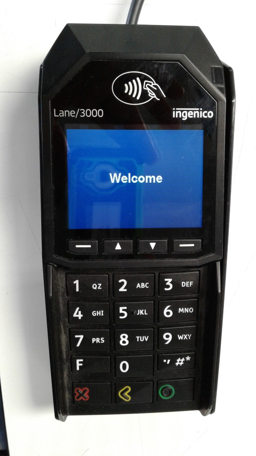 ingenico Lane/3000 Card terminal without any cables or accessories.