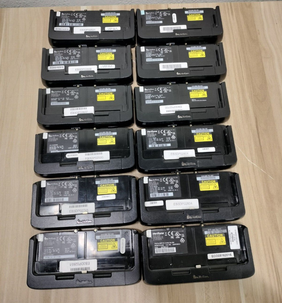 (LOT OF 12) VeriFone e335 Mobile Payment Device POS Reader Only