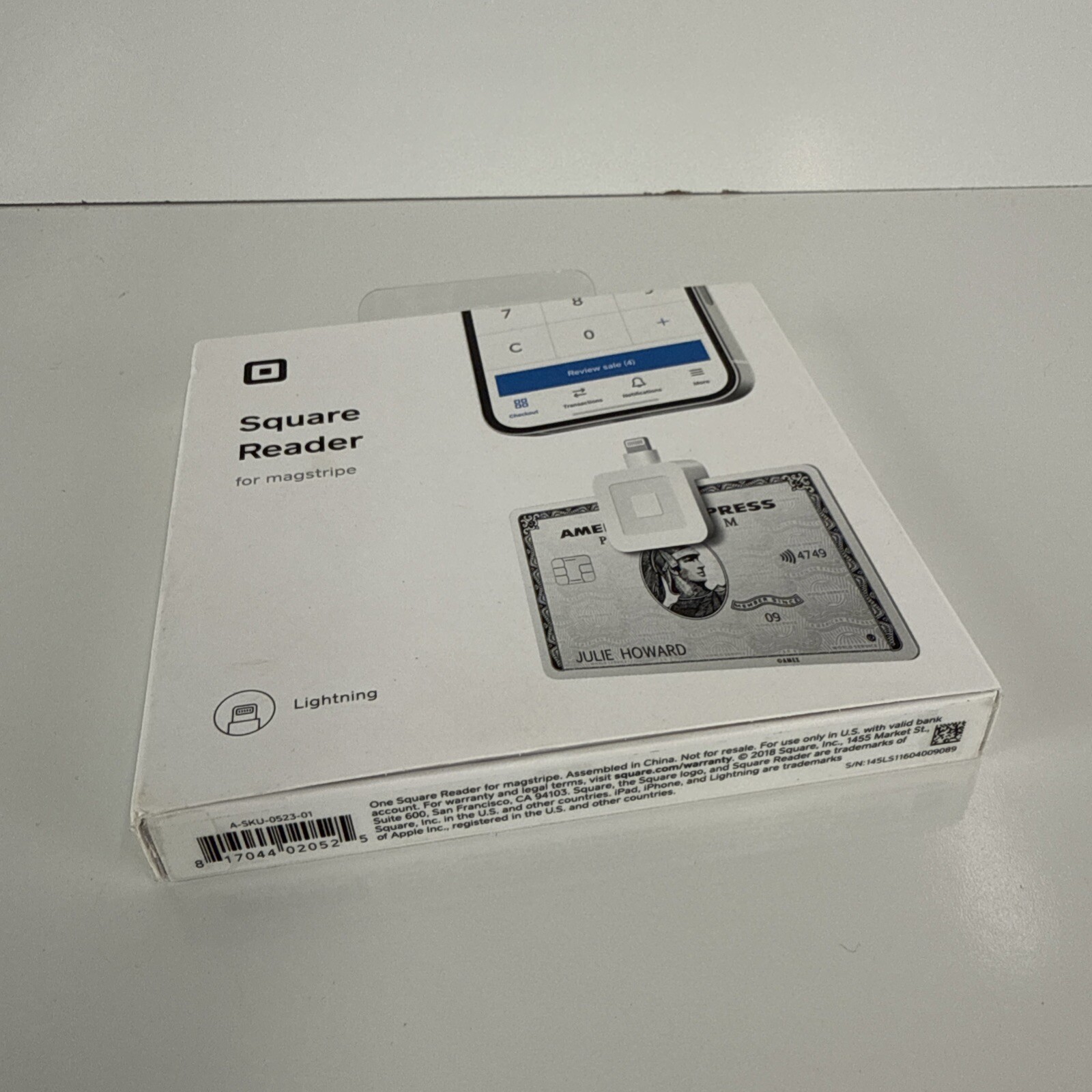 NEW Square – Magstripe Reader with Lightning Connector – Glossy White