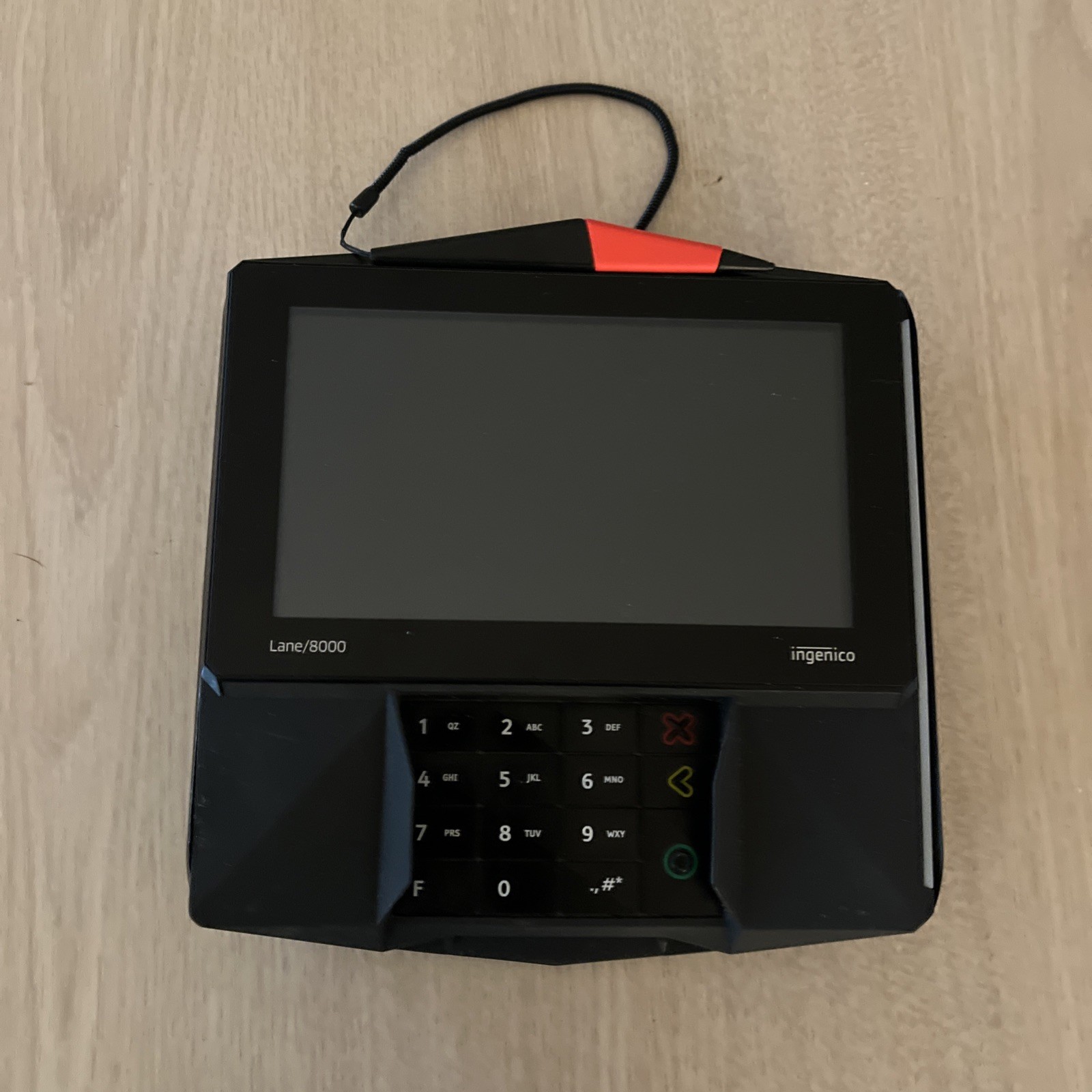Ingenico Lane 8000 PRH30312953A Payment Terminal LAN800 – Works Well – RS