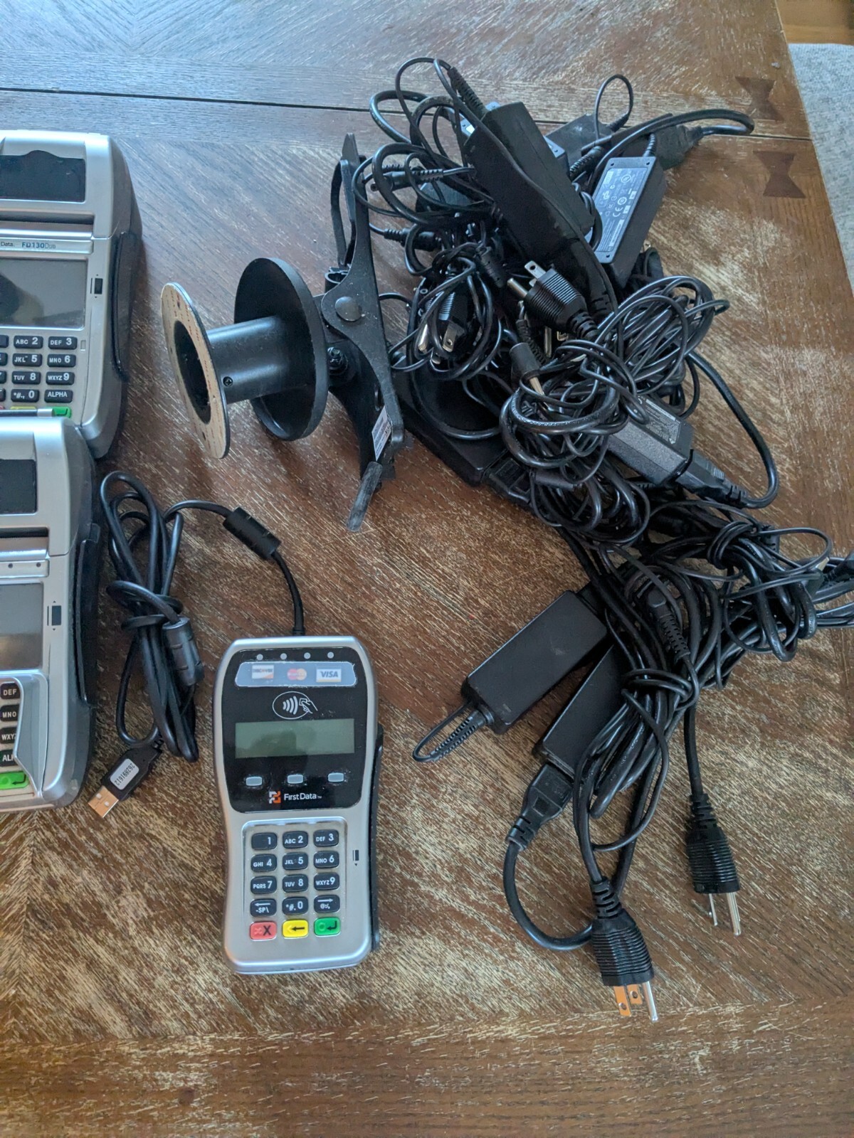 Lot of 10 first data fd130 credit card reader machine FD 35