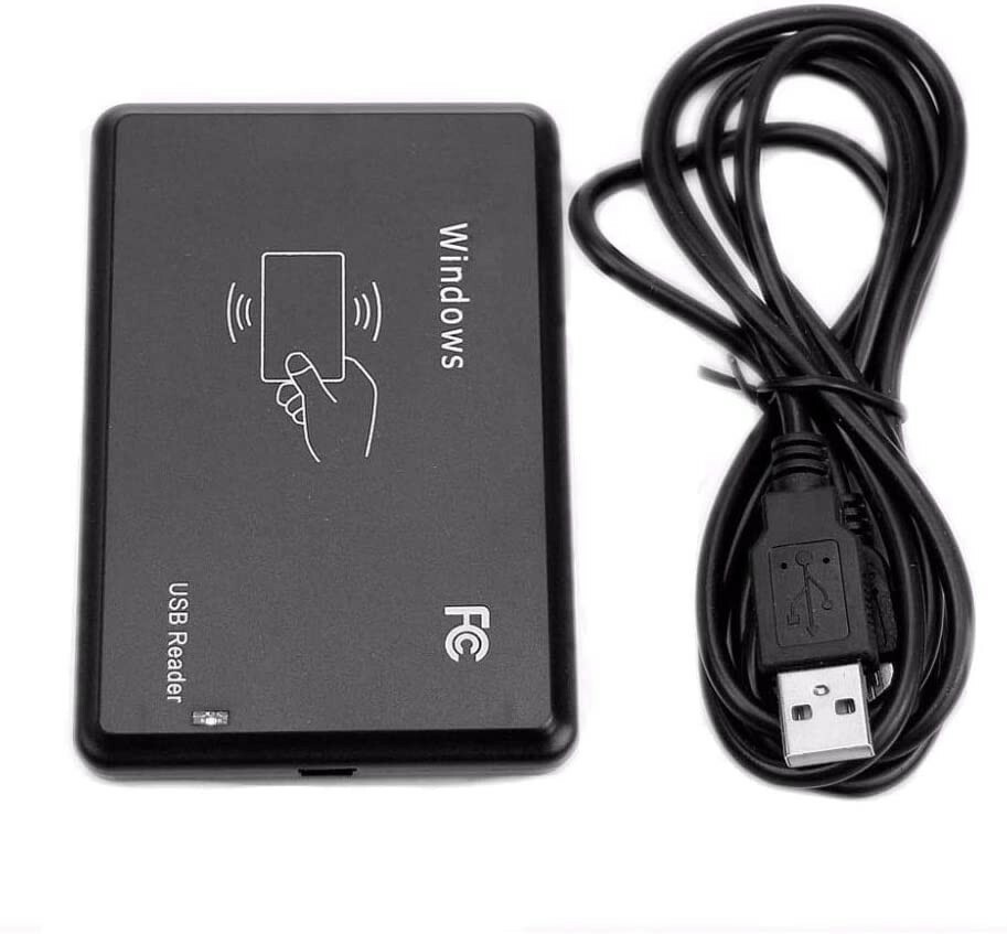 USB RFID CARD READER 125Khz USB for Win-PC First 10 Digit Plug & Play with Cable