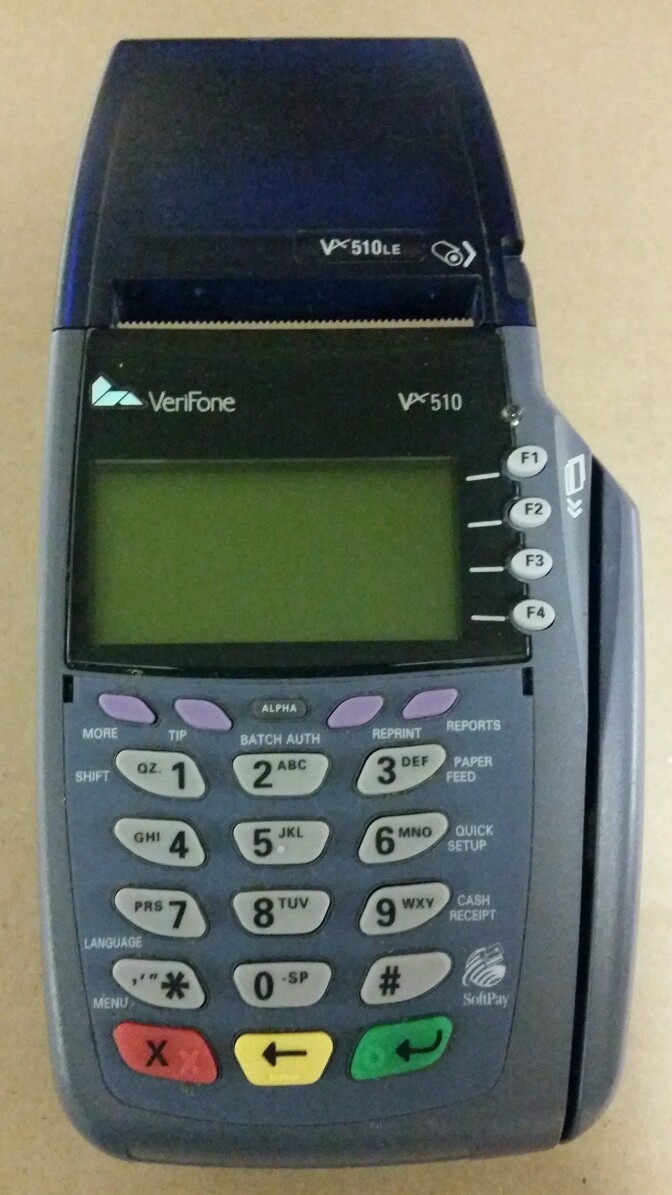 VERIFONE Vx510LE CREDIT CARD TERMINAL, Vx 510 LE, PCI-COMPLIANT