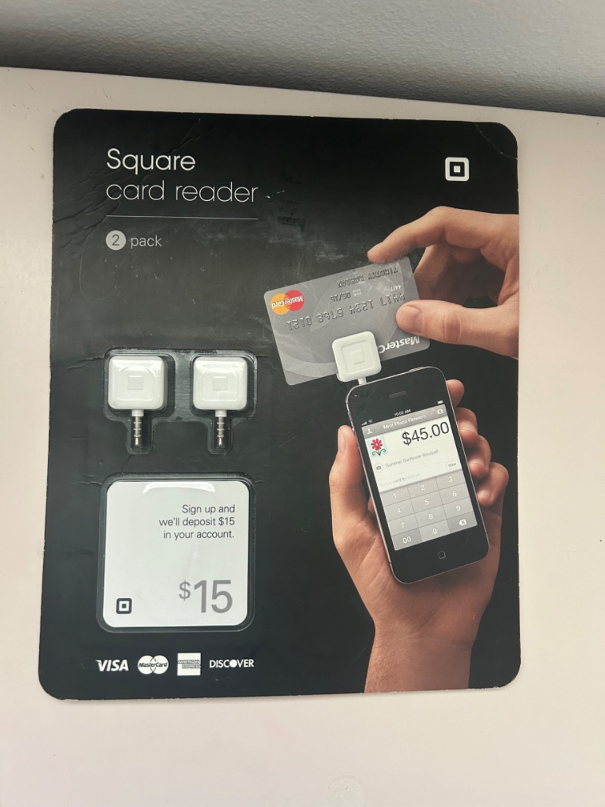 NEW Square Credit Card Reader 2 PACK for iPhone, iPad and Android