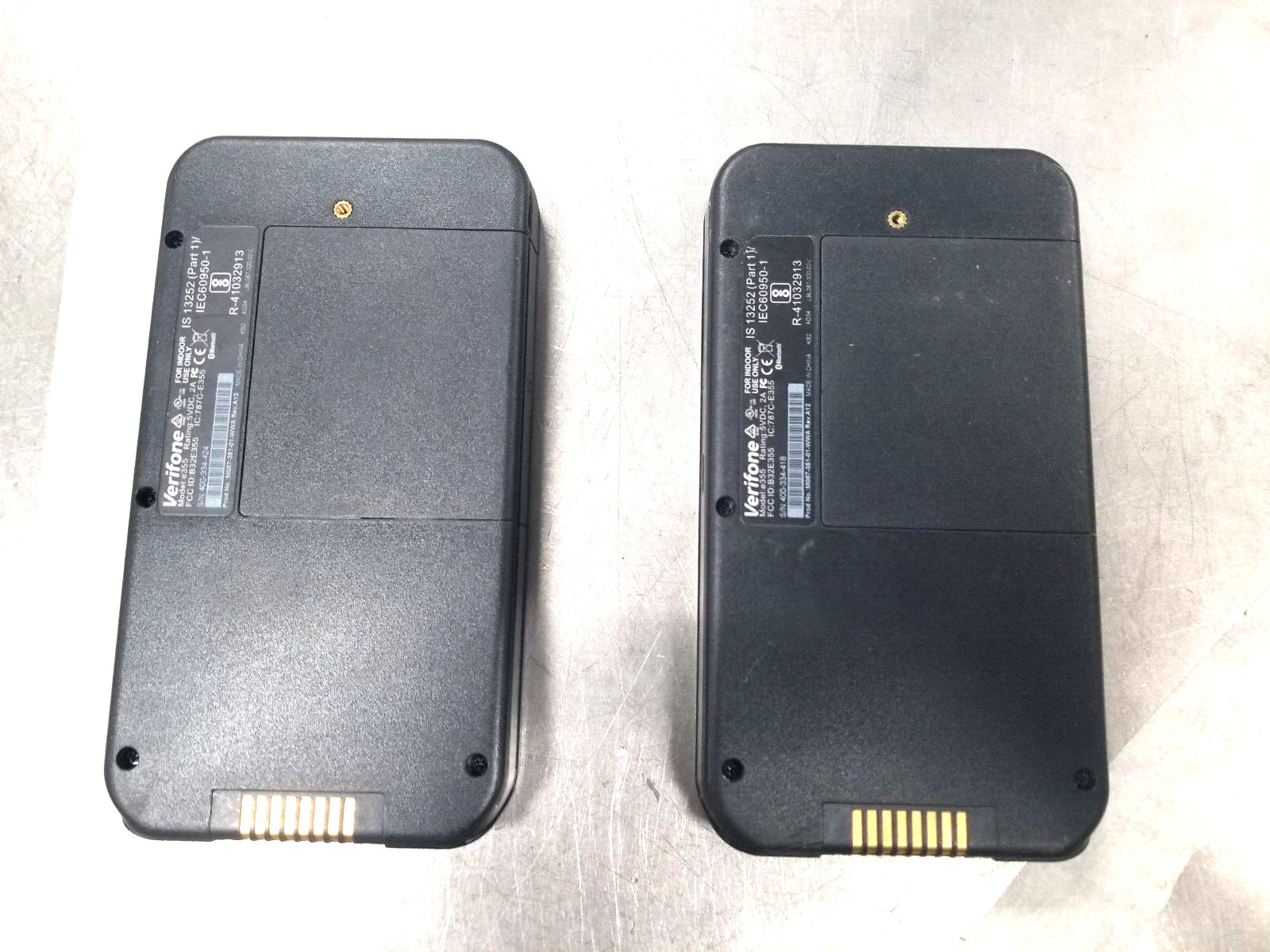 2X Verifone e355 2.4″ TFT LCD Bluetooth Android Compact Mobile Payment Terminal