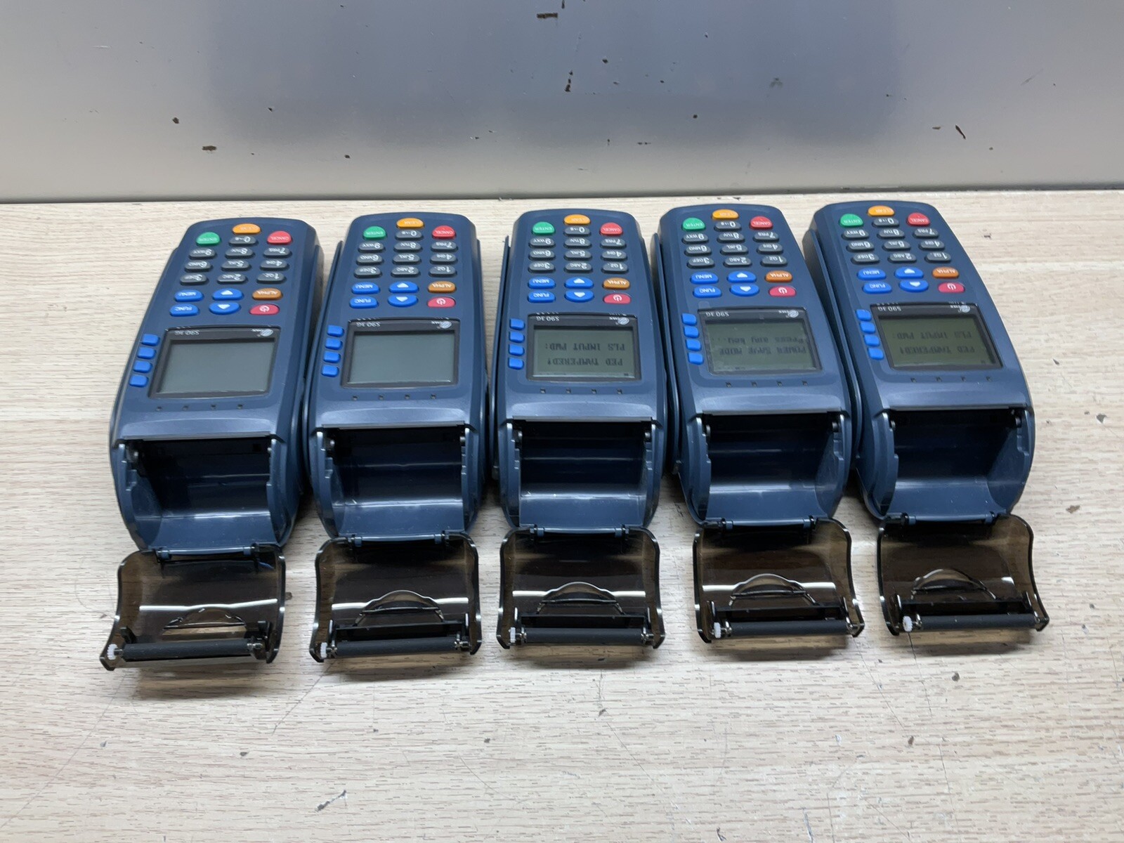 Pax S90 Blue 3G Mobile Credit Card Reader Payment Terminal/Lot Of 5 /FRA470