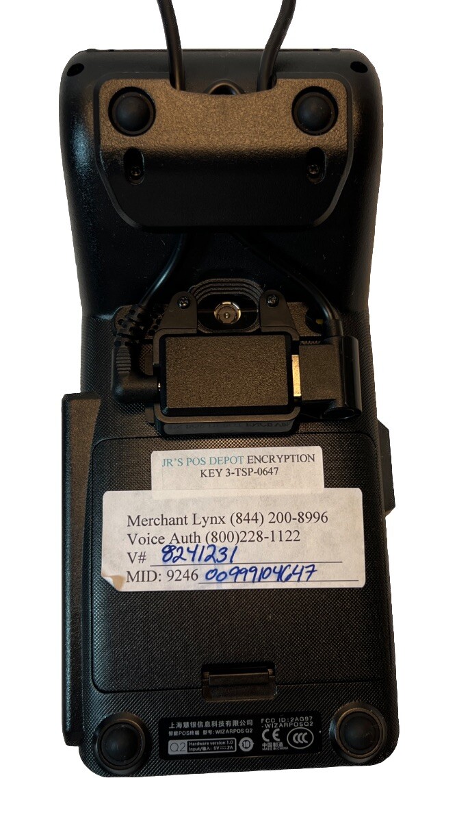 Dejavoo WizarPOS Q2 Smart POS Terminal W/ Box. Untested.
