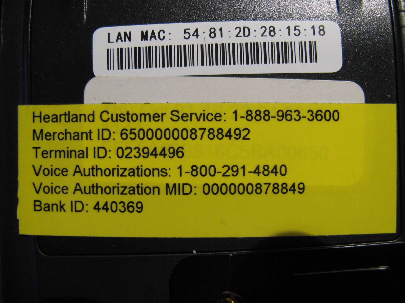 PinPad PAX S300 LOCKED and encrypted to Heartland Payment Systems