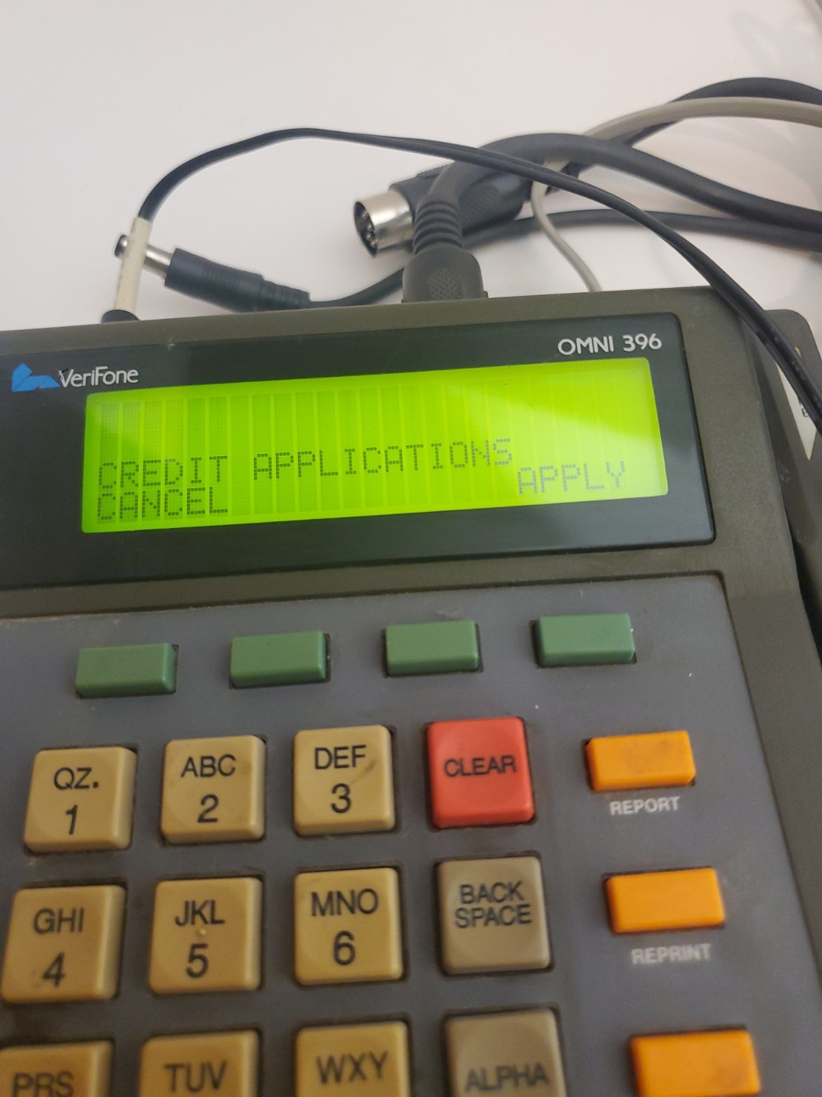 Vintage VeriFone Omni 396 Credit Card Terminal GE Card Services Retro Hacking