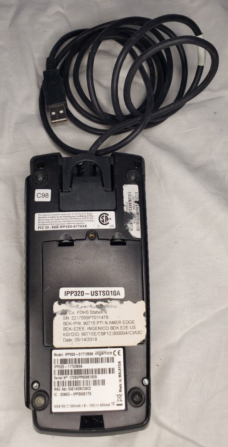 Ingenico IPP320 POS Credit Card Reader IPP320-01T1358A