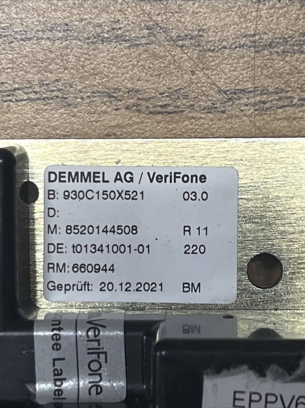 Verifone EPPV6 External Secure Hybrid Reader Keypad
