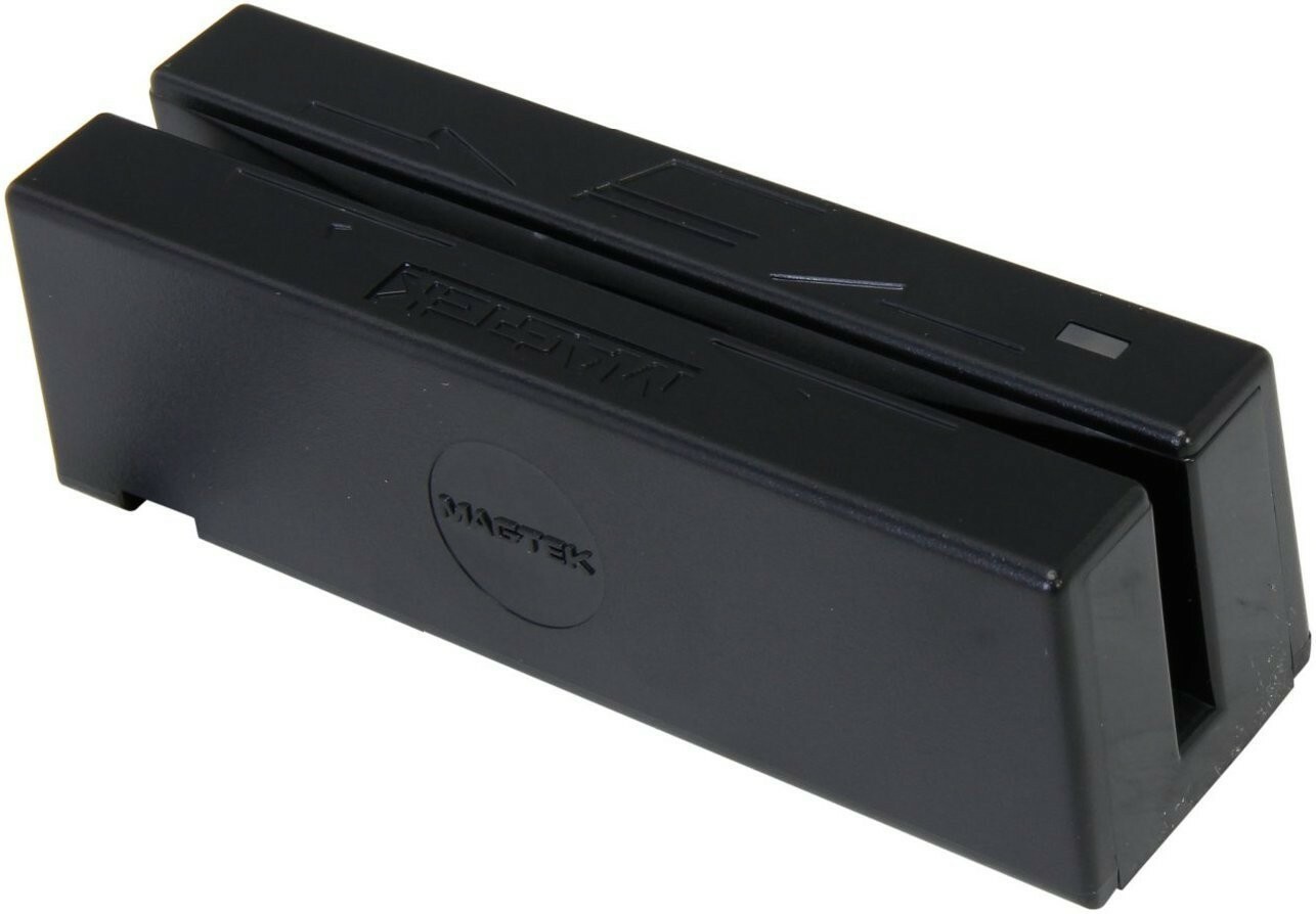 MagTek 21040145 SureSwipe Dual Head Triple Track Magnetic Stripe Card Reader wit