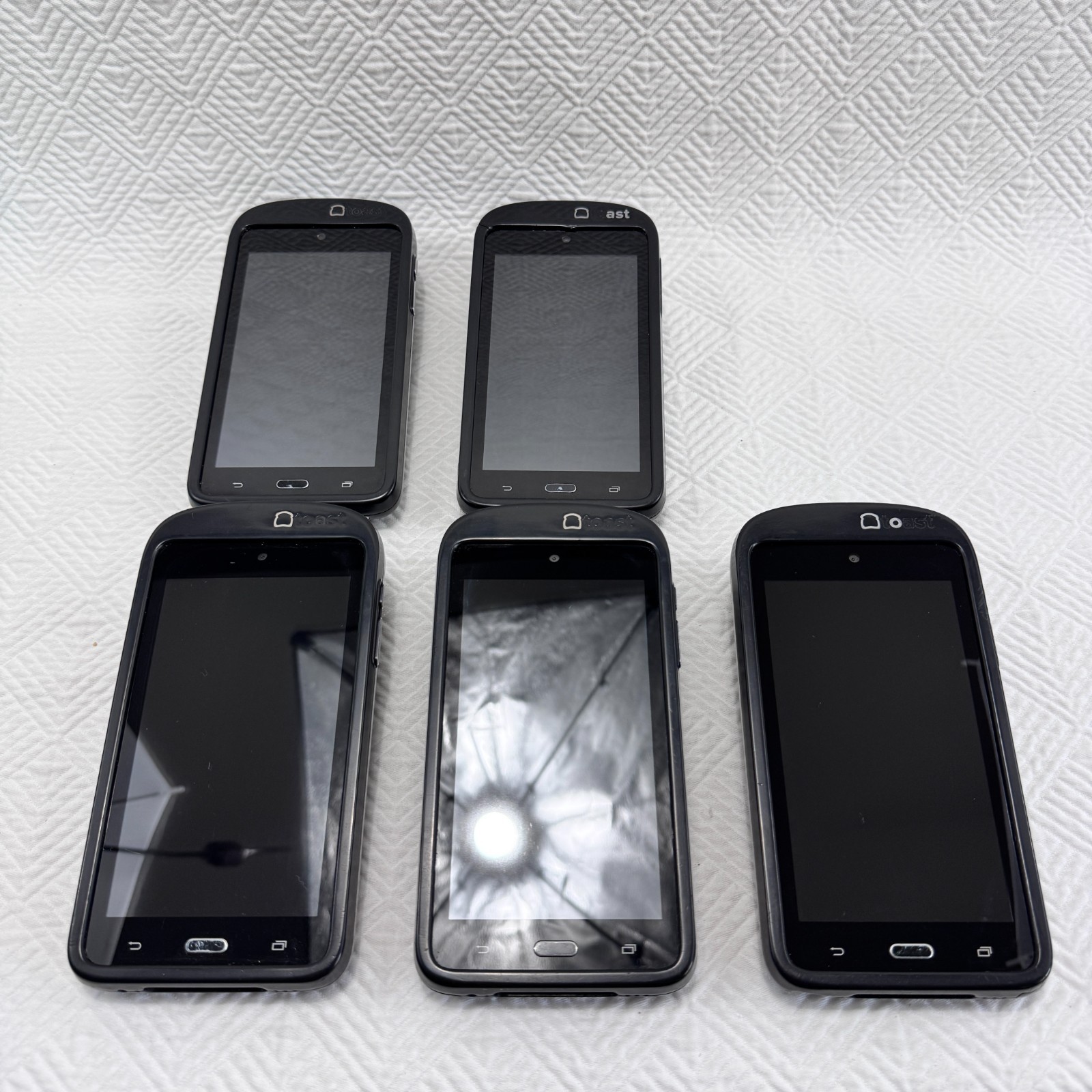 Lot of Toast GO 1 (TG100) Handhelds POS With Credit CARD READER System Pre-Owned