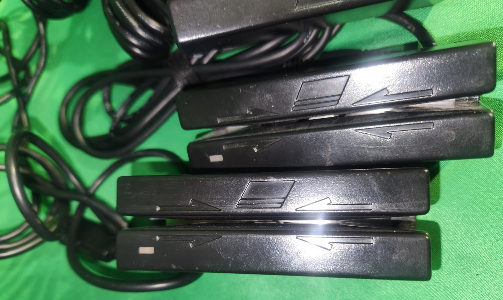 Lot of 7* Magtek USB Swipe Card Reader 21073062, 21040140 Tested for Power