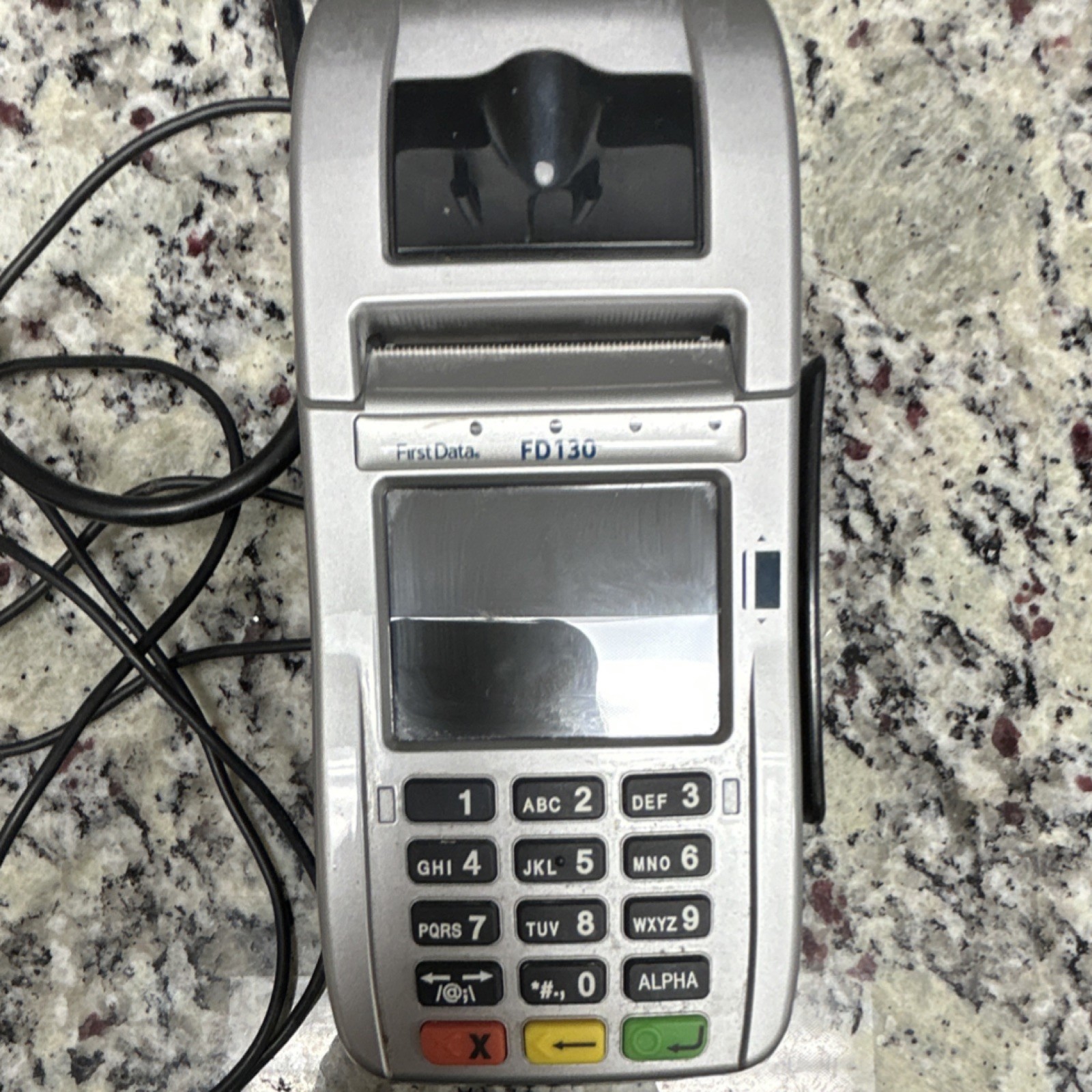 First Data FD130 Wired Credit Card Terminal with Power Adapter Series FD130