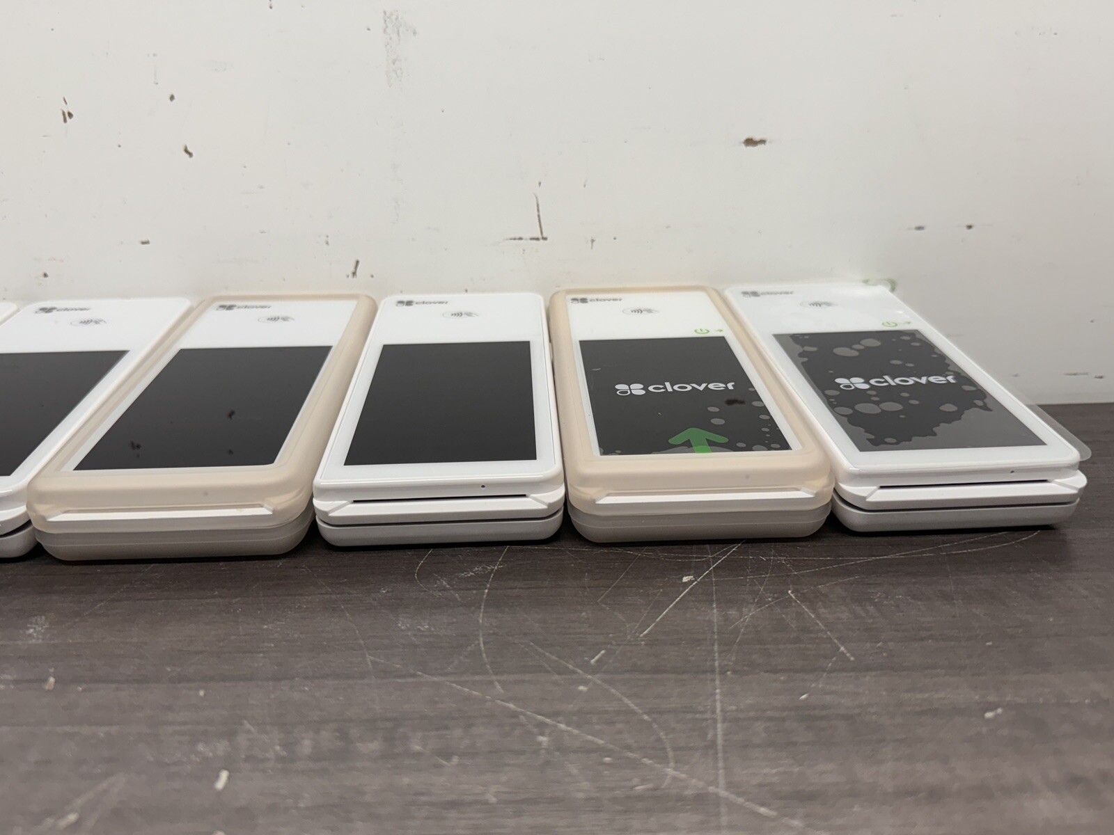 Lot Of 7 Clover Flex C401U Wireless Credit Card Handheld POS (LOCKED) – P8