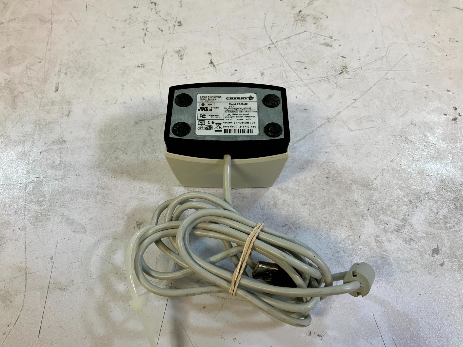 Cherry ST-1044U Standalone Desktop POS Credit Card Reader Gray Wired USB (H1E*)