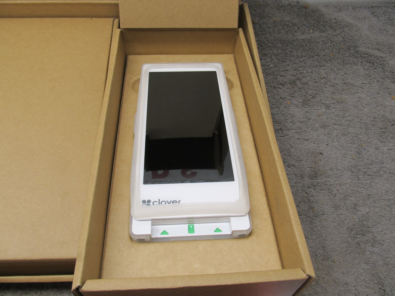 Clover Flex 3 Handheld POS System C405 + Wireless Cradle K405 + Charger Adapter