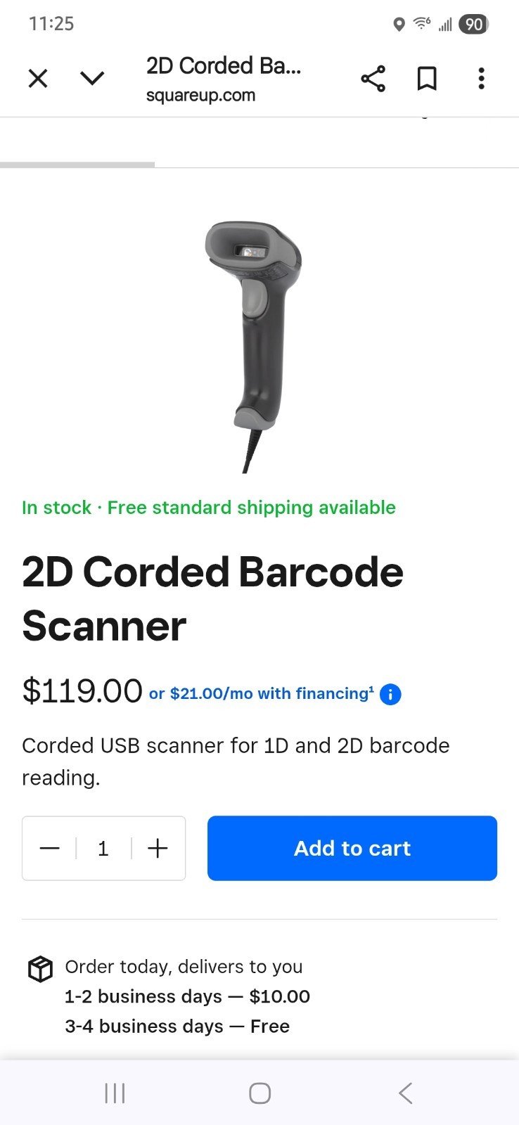 Square 02099 Credit Card Terminals W/All Accessories
