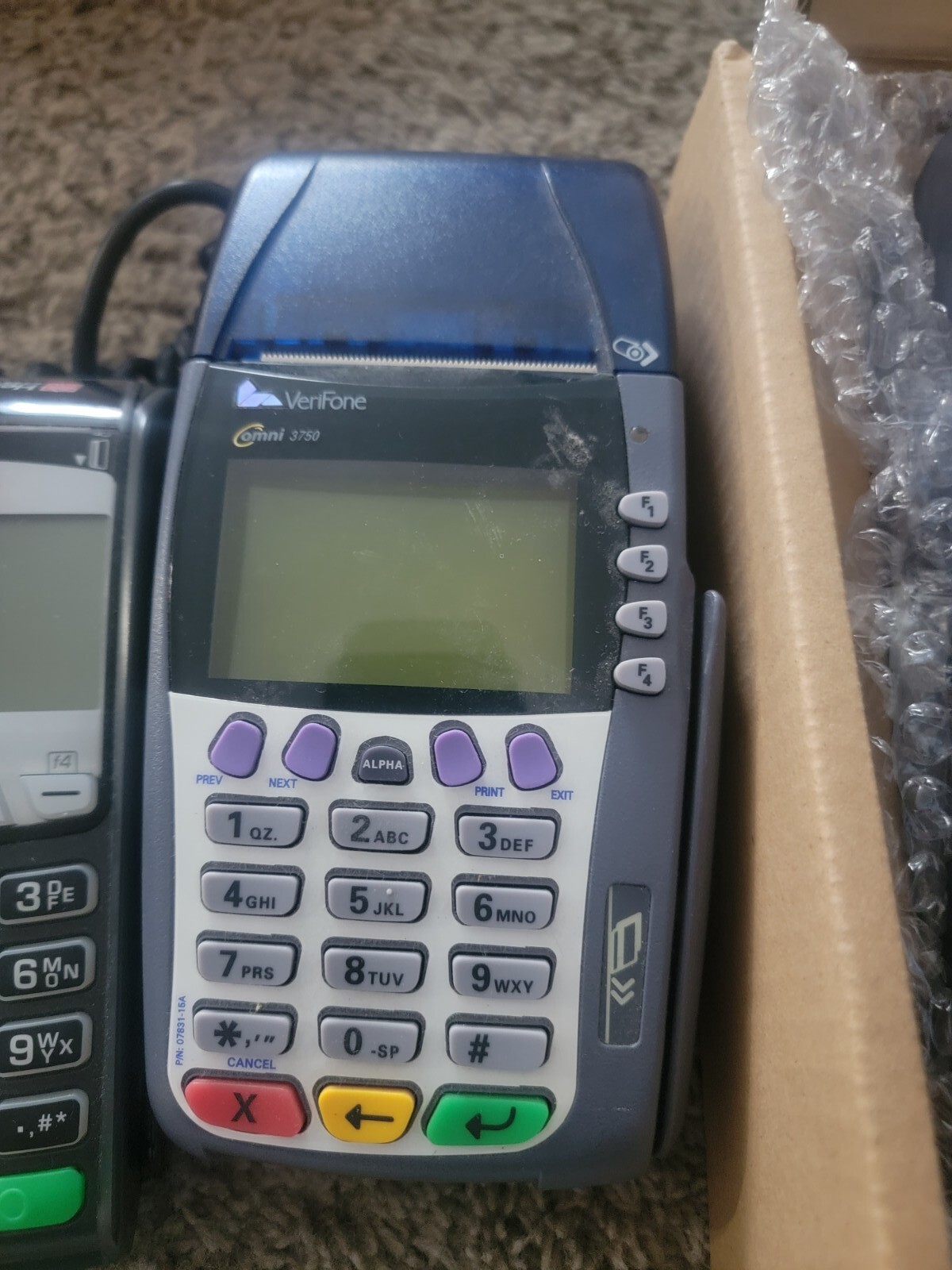 LOT of 3 POS Credit Card Readers Ingenico ICT220, VeriFone Omni 3730 & Omni 3750