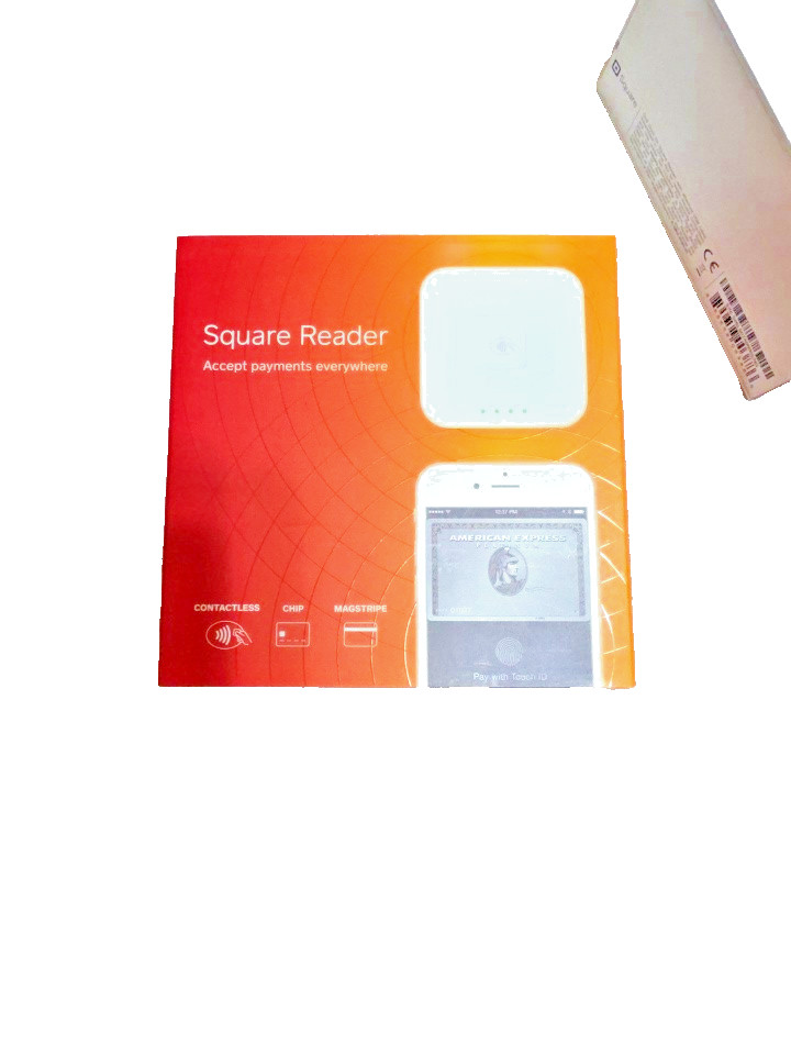 Square A-SKU-0113 Contactless Credit Card and Chip Reader – White – NEW