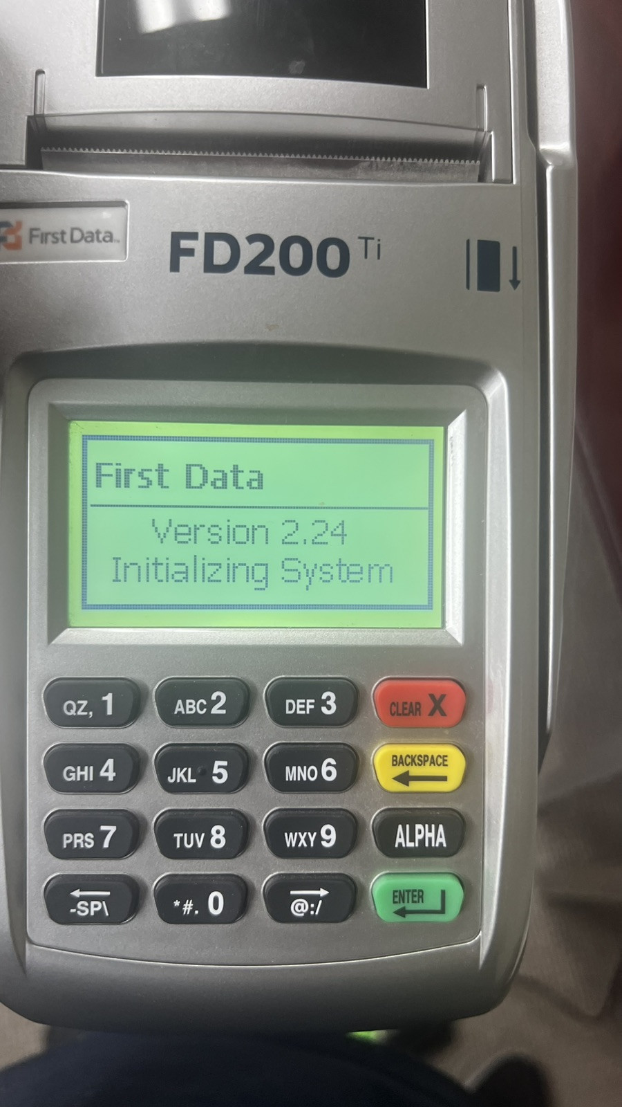 First Data FD200TI (Dial/IP) Credit Card Machine *WITH POWER SUPPLY*