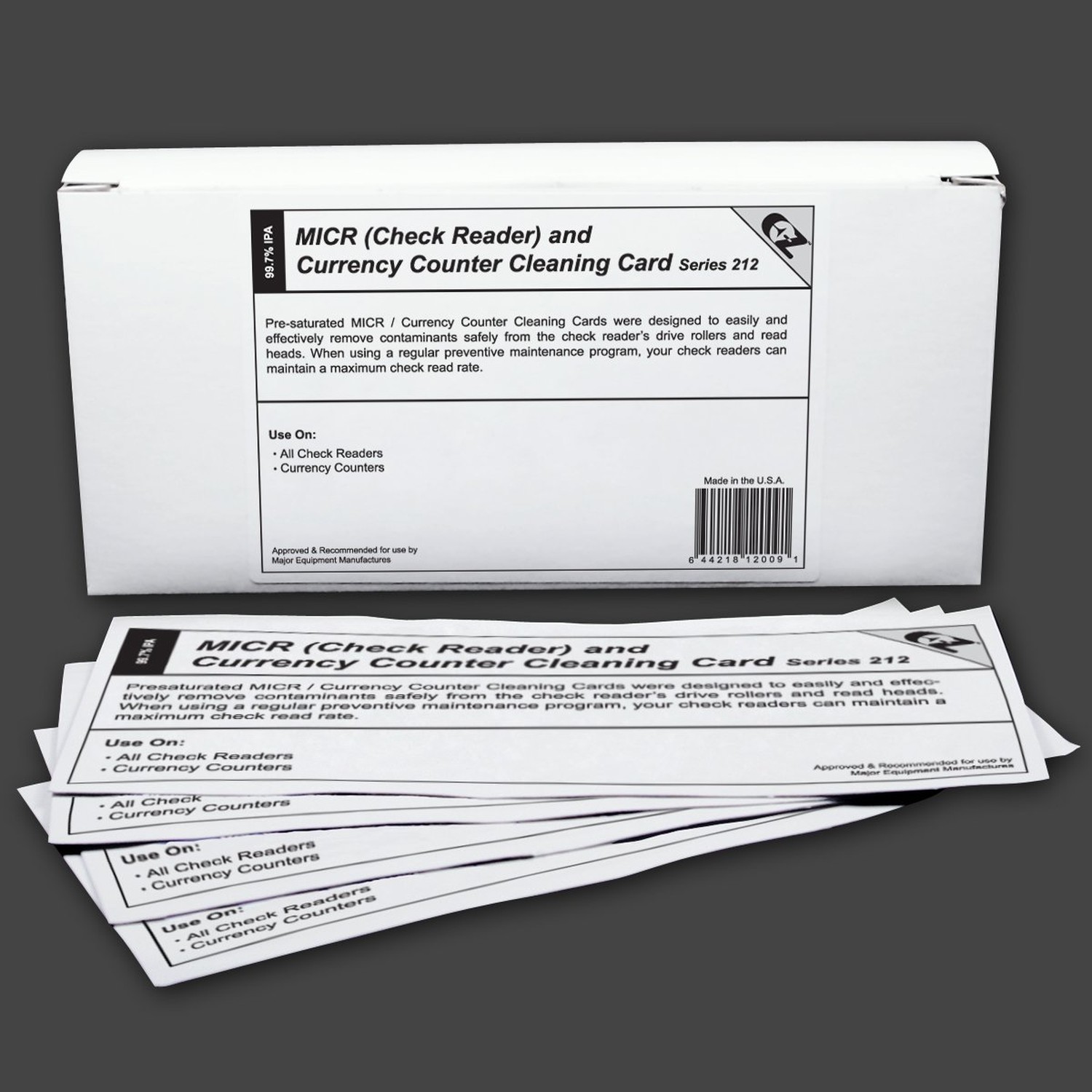 KICTeam – Cleaning Cards for MICR/Check Reader Machines (25 Cards) – Presatur…