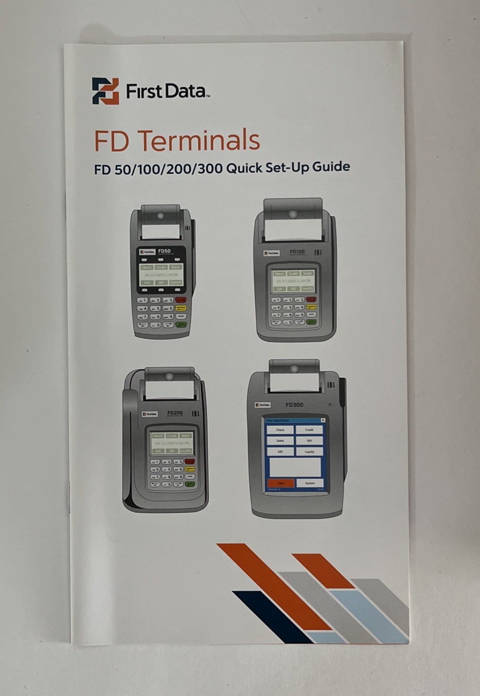 New Open Box First Data FD50 Ti Credit Card Reader Terminal With Pin Pad (F4)