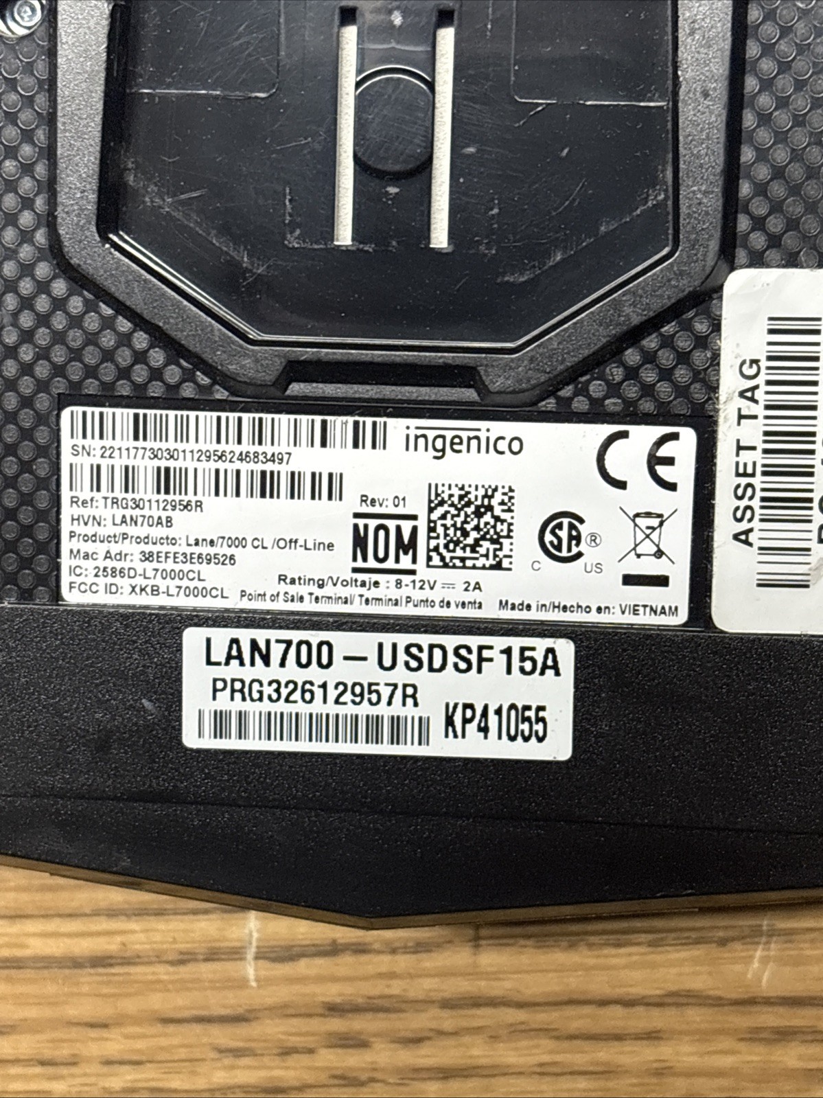 Ingenico Lane/7000 Credit Card Terminal
