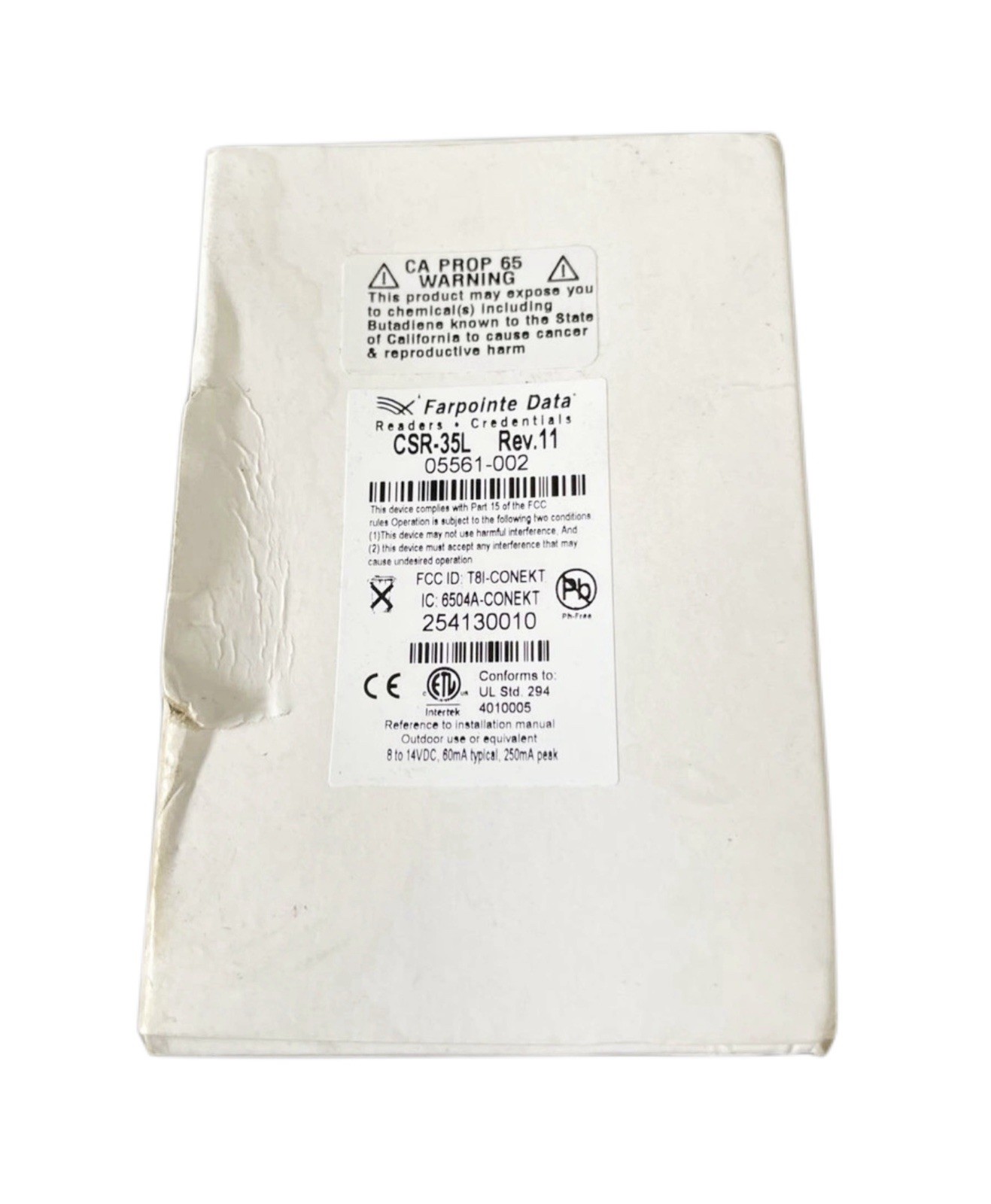 Farpointe Data CONEKT CSR-35L Long-Range Mobile-Ready Smartcard Reader Rev.11