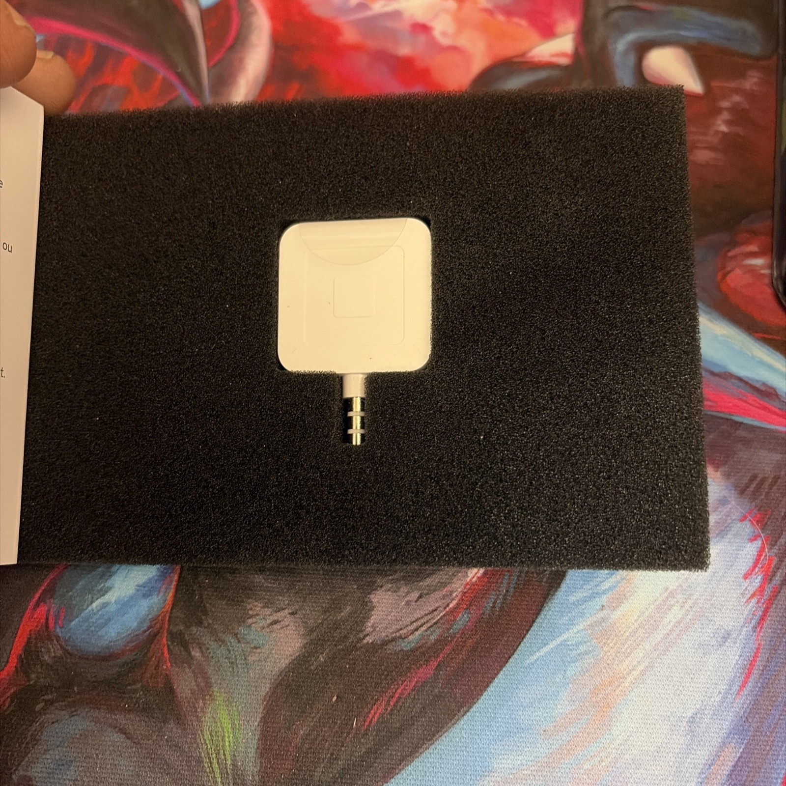 Square Credit Debit Card Reader 3.5mm Headphone Aux Jack White iPhone Android