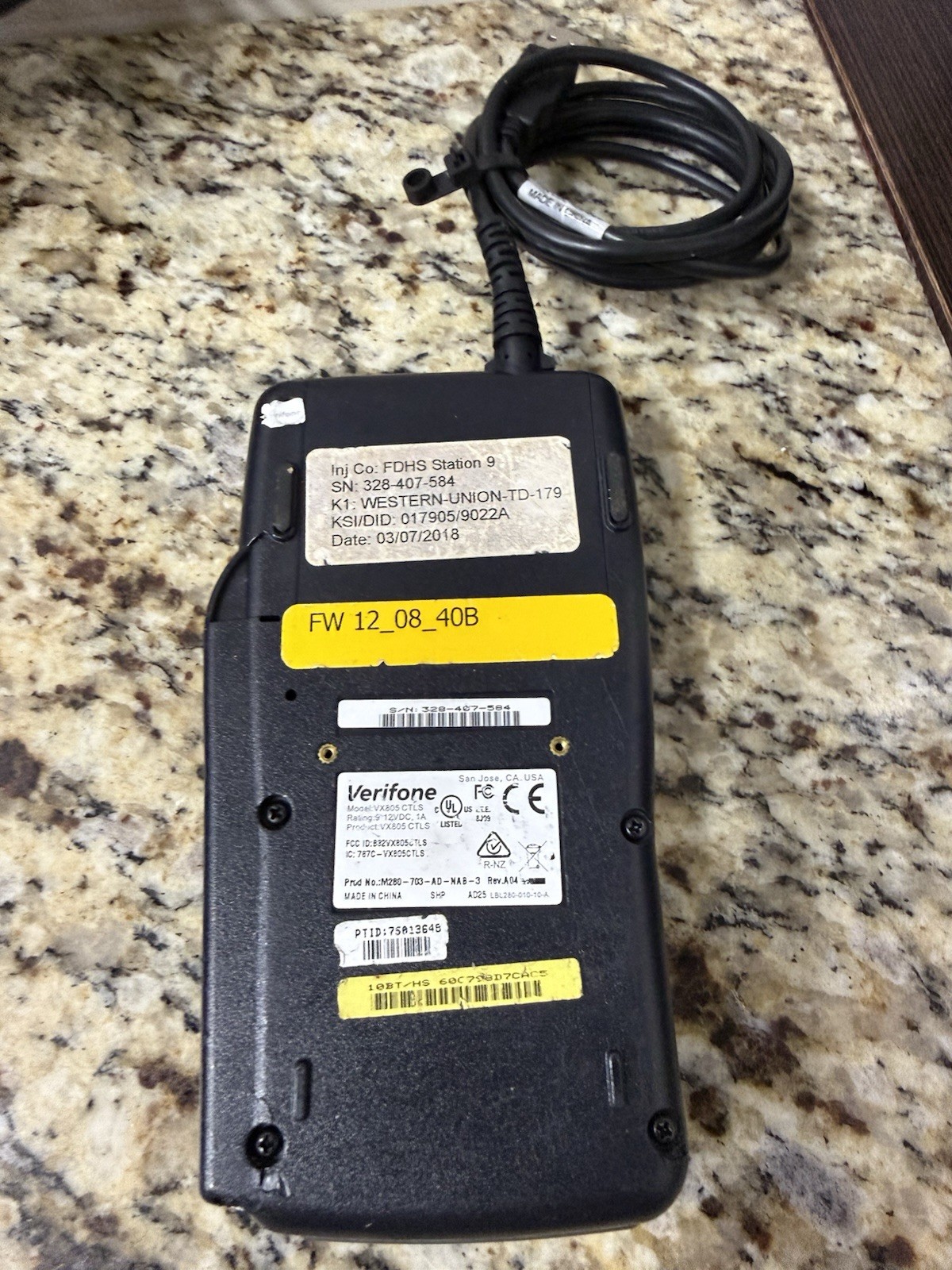 FOR 2013.wetz VERIFONE VX805 CTLS ASSORTED w usb