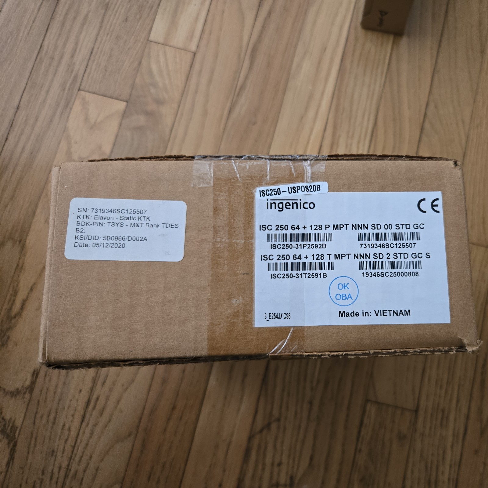 Ingenico iSC250 Signature Terminal /w Magnetic Smart Card Reader ISC250-31P2592B