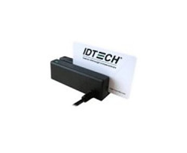 ID Technologies RS-232 MiniMag Card Reader – Tracks 1 and 2 – Black IDMB-337112B