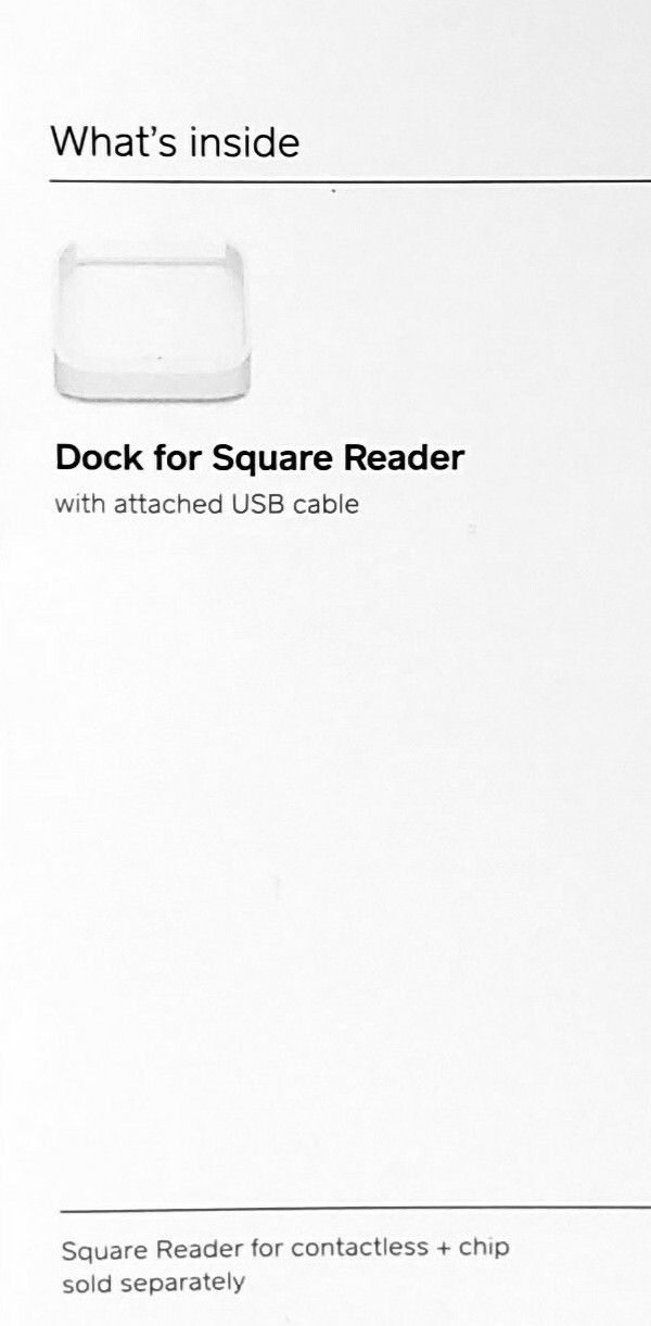 Square A-SKU-0120 Dock for Contactless Credit Card Reader
