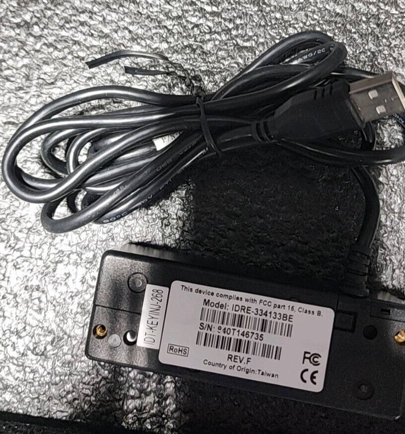 ID TECH IDRE-334133BE Credit Card USB Magstripe Reader Untested