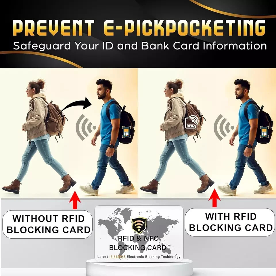5 Pack RFID Blocking Card NFC Contactless Debit/Credit Card Protector – World Ma