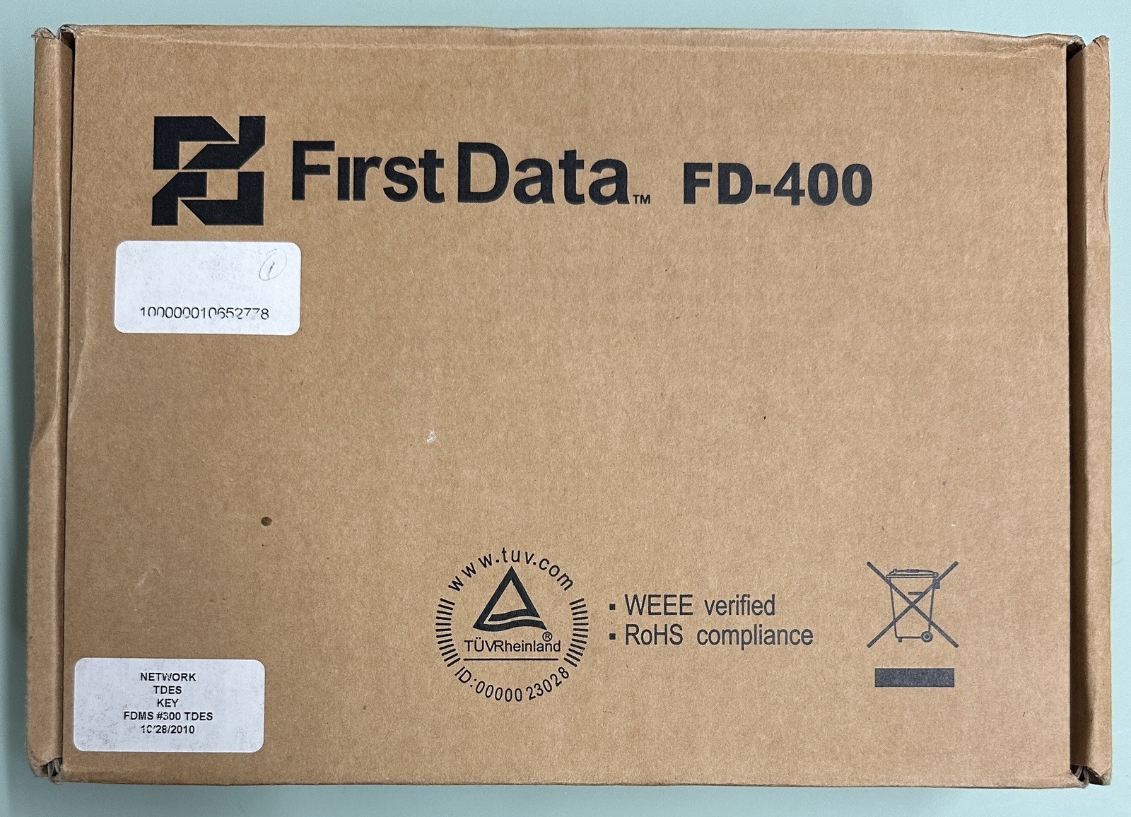 First Data FD400 Ti Credit Card Machine With Touch Screen