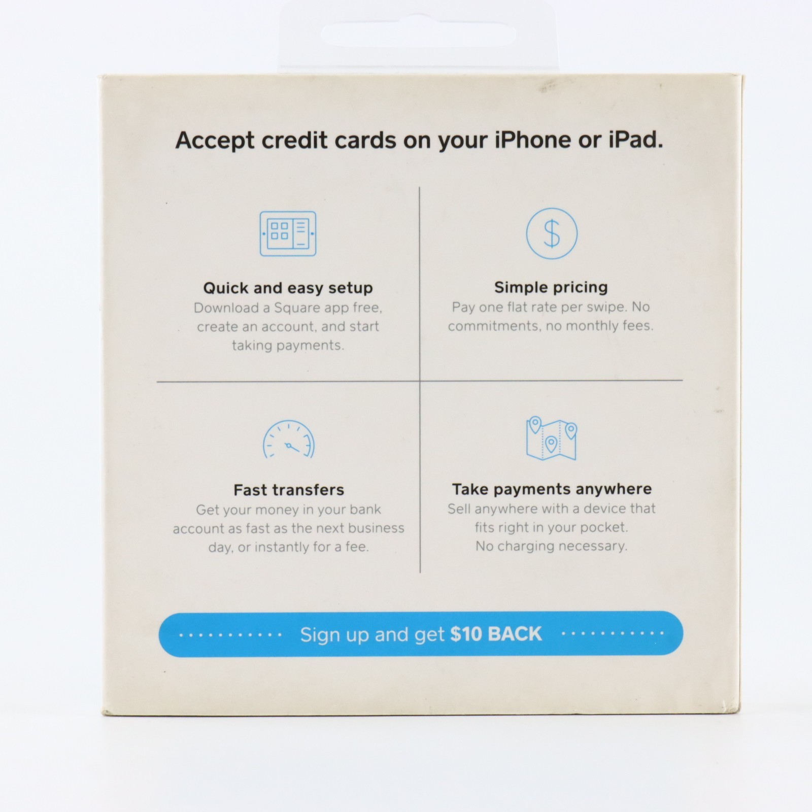 Square Magstripe Card Reader Lightning for iPhone iPad A-SKU-0523 – NEW