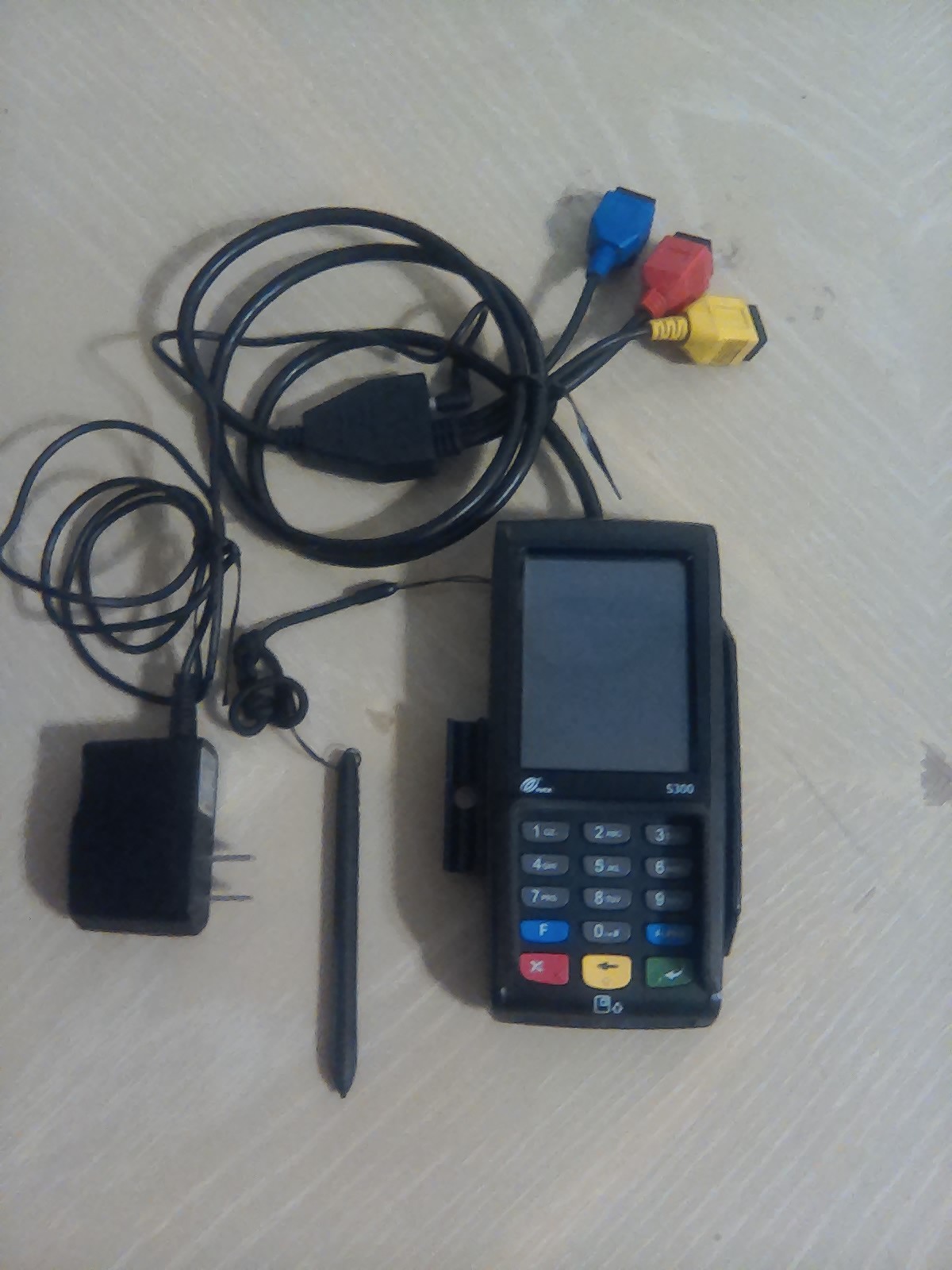 Pax S300 Integrated Pinpad Credit card Terminal w/ Cables S300-000-364-02NA