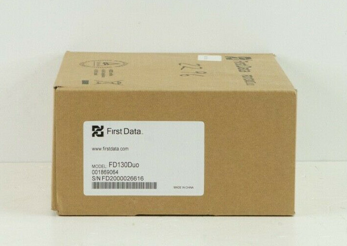 First Data FD-130 Duo Credit Card Terminal and FD-35 PIN Pad FD130